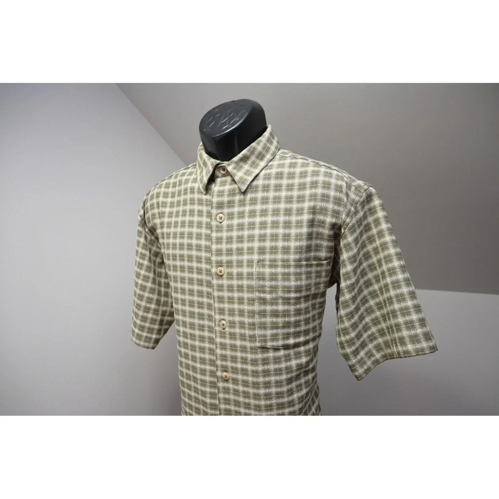 VTG The North Face Button Down Camp Shirt Mens Medium‎ Large Excellent Plaid